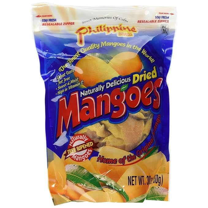 Philippine Brand Dried Mangoes 20 oz – Naturally Sweet, Chewy & Delicious